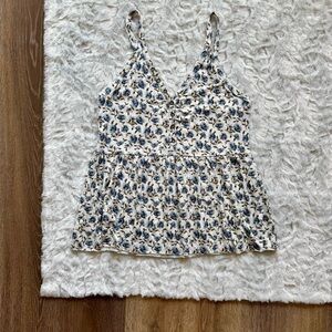 🍋2 for $10 🍋 American Eagle Soft & Sexy Blue Floral Print Women's Tank